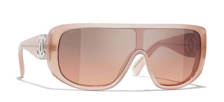 CHANEL CH 5495 women Orange Shield Sunglasses