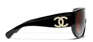 CHANEL CH 5495 women Black Shield Sunglasses