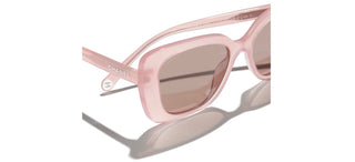 CHANEL CH 5504 women Pink Rectangle Sunglasses