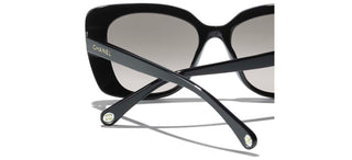 CHANEL CH 5504 women Black Rectangle Sunglasses