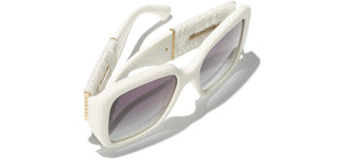 CHANEL CH 5512 women White Visor Sunglasses