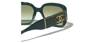 CHANEL CH 5512 women Green Visor Sunglasses