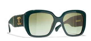 CHANEL CH 5512 women Green Visor Sunglasses