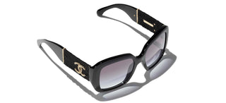 CHANEL CH 5512 women Black Visor Sunglasses