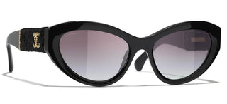 CHANEL CH 5513 women Black Butterfly Sunglasses