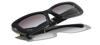 CHANEL CH 5514 women Black Rectangle Sunglasses