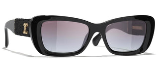 CHANEL CH 5514 women Black Rectangle Sunglasses