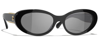 CHANEL CH 5515 women Black Oval Sunglasses