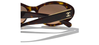 CHANEL CH 5515 women Brown Oval Sunglasses