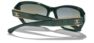 CHANEL CH 5516 women Green Butterfly Sunglasses