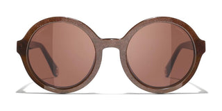 CHANEL CH 5522U women Brown Round Sunglasses