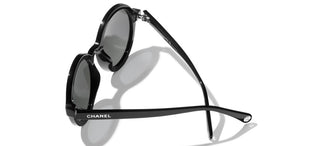 CHANEL CH 5522U women Black Round Sunglasses