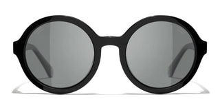 CHANEL CH 5522U women Black Round Sunglasses