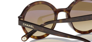 CHANEL CH 5522U women Havana Round Sunglasses