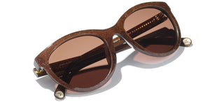 CHANEL CH 5523U women Brown Pantos Sunglasses