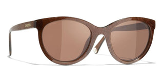 CHANEL CH 5523U women Brown Pantos Sunglasses