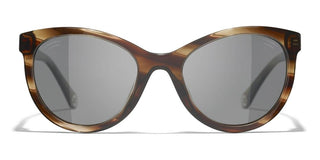 CHANEL CH 5523U women Brown Pantos Sunglasses