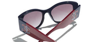 CHANEL CH 5524 women Blue Oval Sunglasses