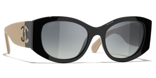 CHANEL CH 5524 women Black Oval Sunglasses