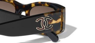 CHANEL CH 5525 women Brown Rectangle Sunglasses