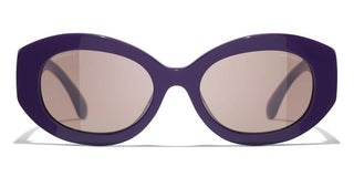 CHANEL CH 5528 women Violet Oval Sunglasses