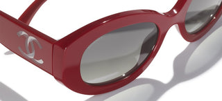 CHANEL CH 5528 women Red Oval Sunglasses