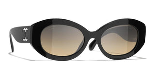 CHANEL CH 5528 women Black Oval Sunglasses