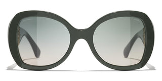 CHANEL CH 5531 women Green Butterfly Sunglasses