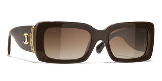 CHANEL CH 5534 women Brown Visor Sunglasses