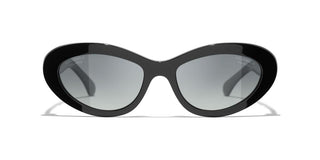 CHANEL CH 5538Q women Black Cat Eye Sunglasses