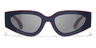 CHANEL CH 6056 women Blue Cat Eye Sunglasses