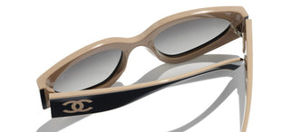 CHANEL CH 6056 women Black Cat Eye Sunglasses