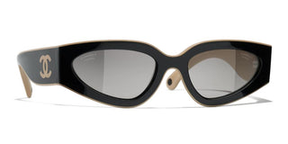 CHANEL CH 6056 women Black Cat Eye Sunglasses