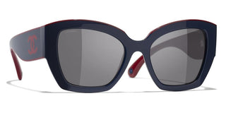 CHANEL CH 6058 women Blue Butterfly Sunglasses