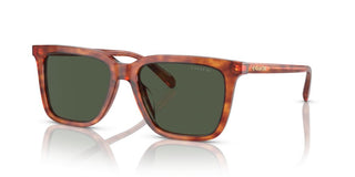 Coach CI910 HC 8385U men Brown Squared Sunglasses