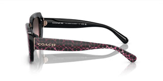 Coach CI922 HC 8380U women Red Geometric Sunglasses