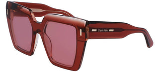 Calvin Klein CK23502S women Brown Geometric Sunglasses