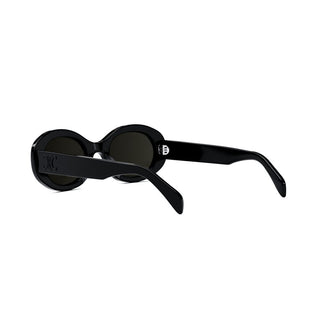 CELINE Triomphe CL40194U women Black Oval Sunglasses