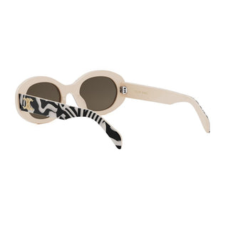 CELINE Triomphe CL40194U women Black Oval Sunglasses