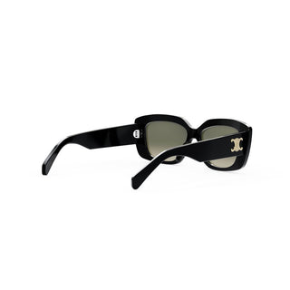 CELINE Triomphe CL40216U women Black Rectangle Sunglasses