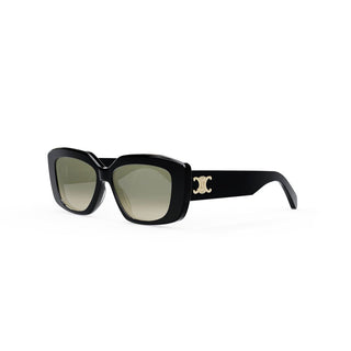 CELINE Triomphe CL40216U women Black Rectangle Sunglasses