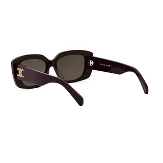 CELINE Triomphe CL40216U women Violet Rectangle Sunglasses