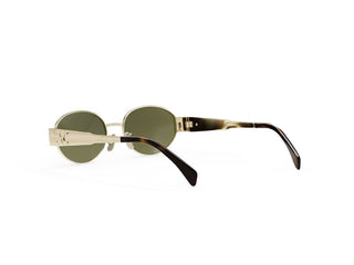 CELINE Metal Triomphe CL40235U women Gold Oval Sunglasses