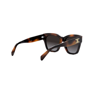 CELINE Triomphe CL40253I women Havana Geometric Sunglasses