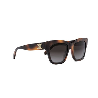 CELINE Triomphe CL40253I women Havana Geometric Sunglasses