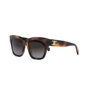 CELINE Triomphe CL40253I women Havana Geometric Sunglasses