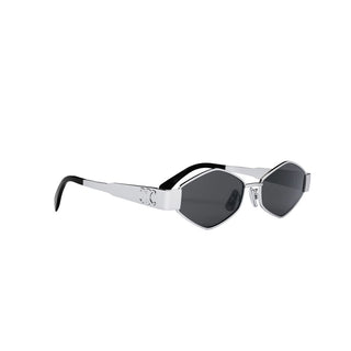 CELINE Triomphe CL40254U women Grey Geometric Sunglasses