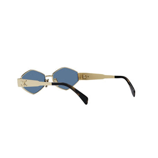 CELINE Triomphe CL40254U women Gold Geometric Sunglasses