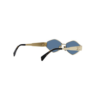 CELINE Triomphe CL40254U women Gold Geometric Sunglasses