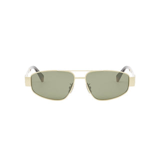 CELINE Metal Triomphe CL40281U men Gold Pilot Sunglasses